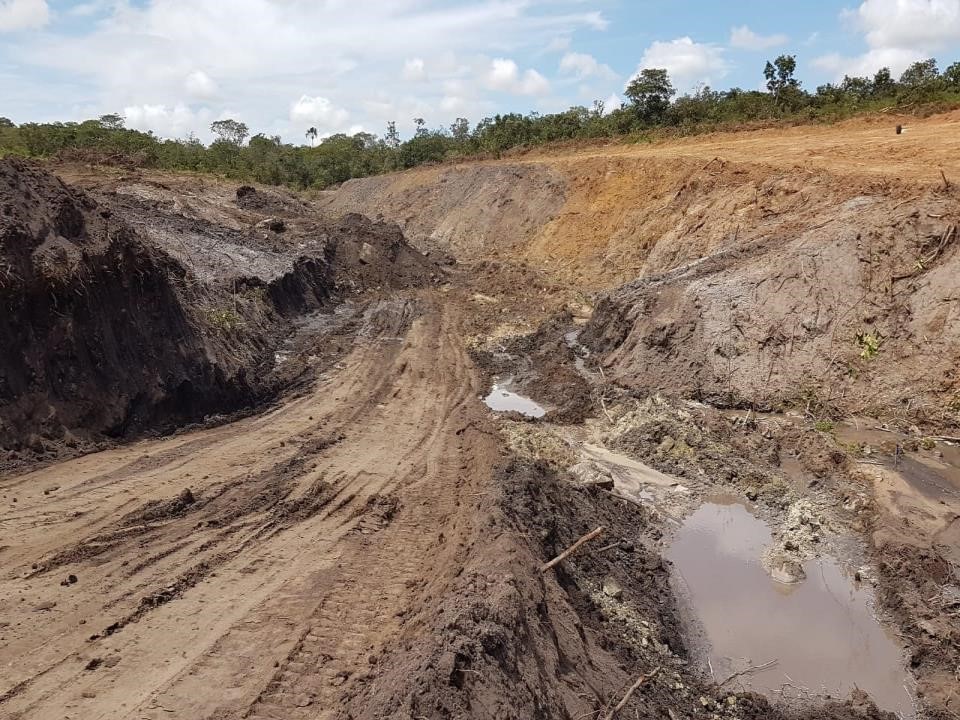 Recuperação de aterro de barragem